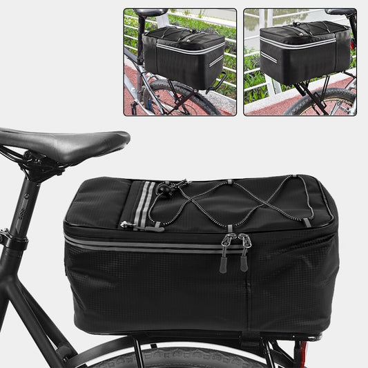 Cycling Reflective Rack Pack with Rain Cover – Lightweight & Durable Design
