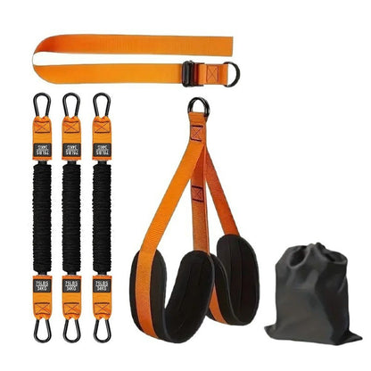 Pull Up Assist Bands Set 225LBS Resistance Knee Rest Sling Strength Training