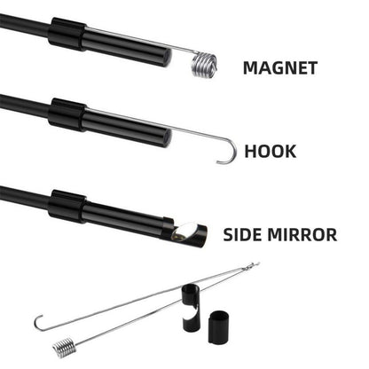 2m Endoscope Camera for Android 3-in-1 Waterproof Borescope Snake 6 LED Lights