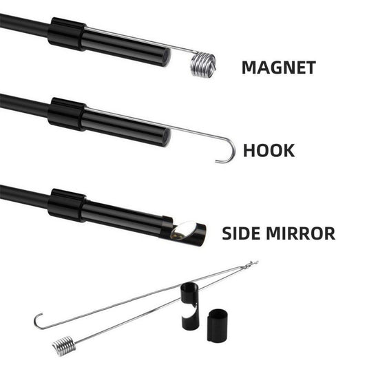 2m Endoscope Camera for Android 3-in-1 Waterproof Borescope Snake 6 LED Lights