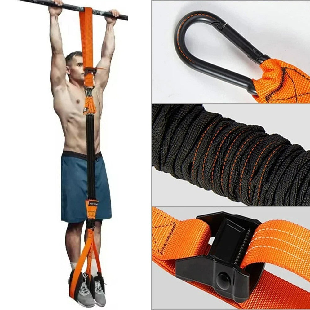Pull Up Assist Bands Set 225LBS Resistance Knee Rest Sling Strength Training