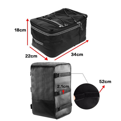 Cycling Reflective Rack Pack with Rain Cover – Lightweight & Durable Design