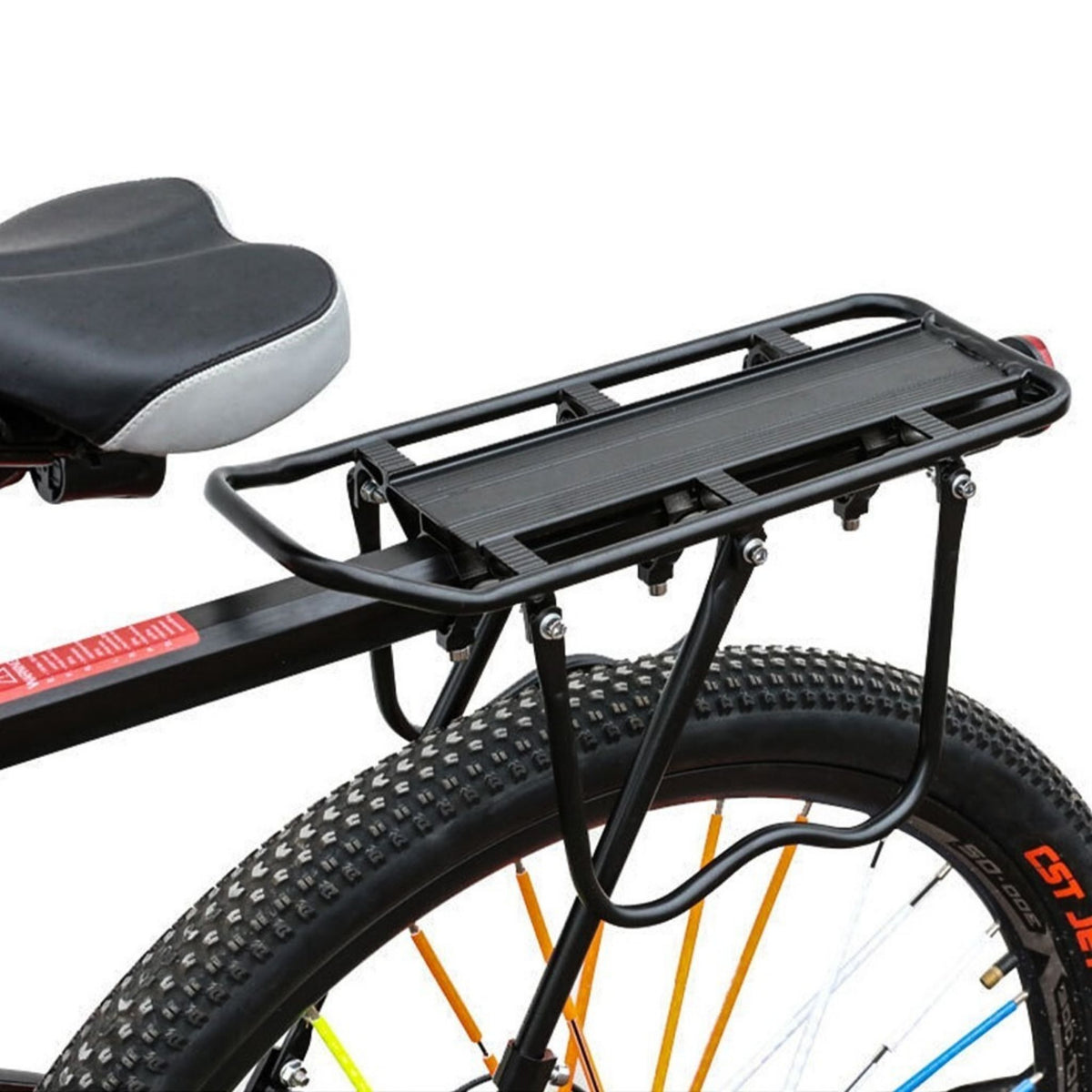 Aluminium Bike Rear Pannier Rack Adjustable Luggage Carrier Mud Guard