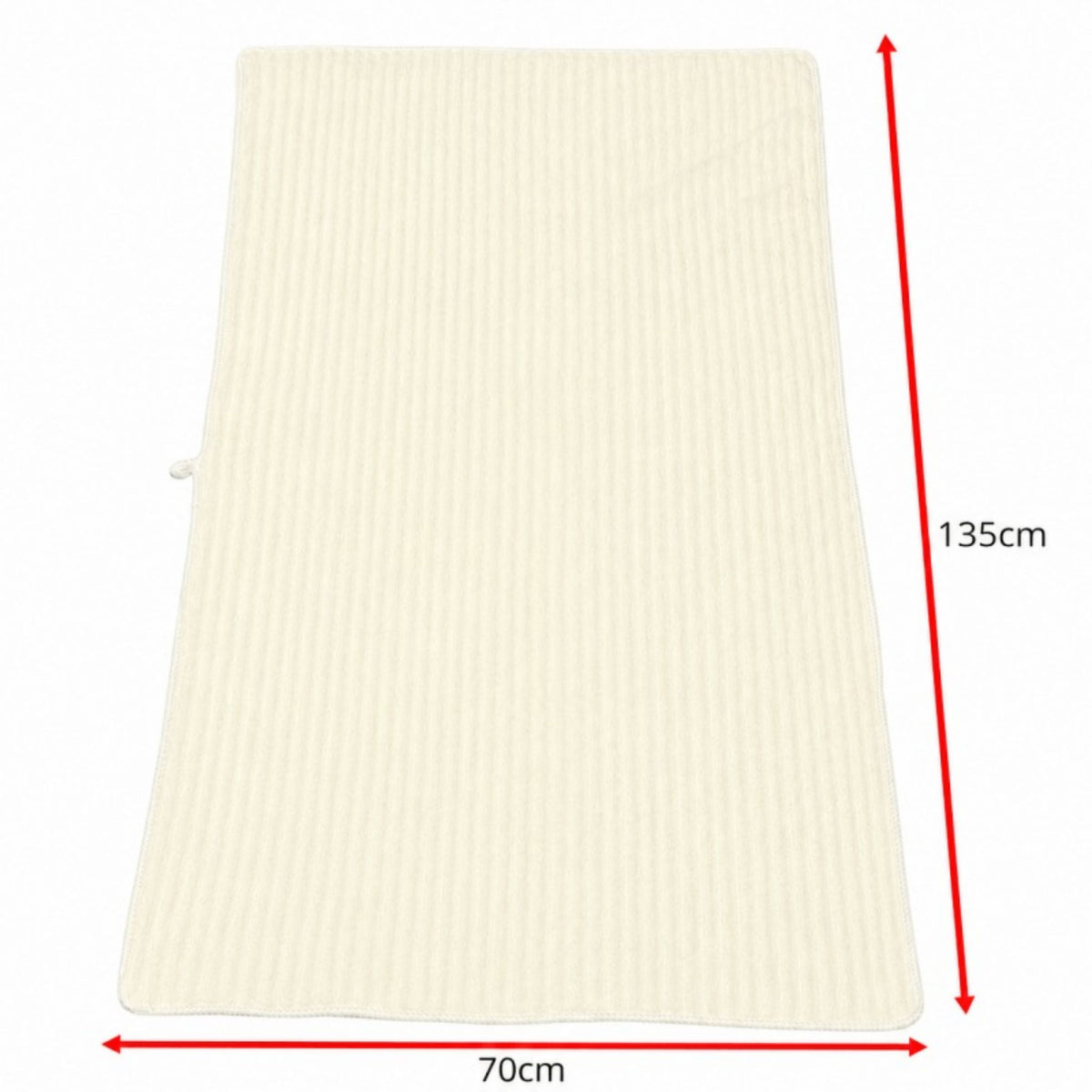 4PCS Fleece Bath Towels 70 x 135cm Soft Absorbent Quick Dry Pink or White
