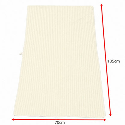4PCS Fleece Bath Towels 70 x 135cm Soft Absorbent Quick Dry Pink or White