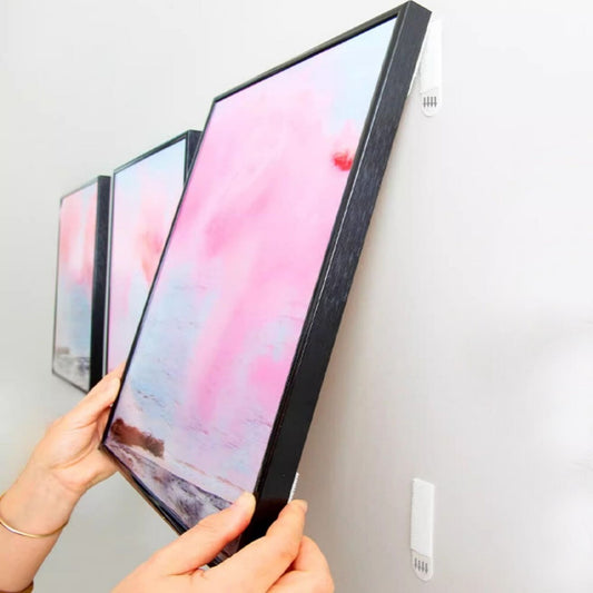 30 Pairs Damage Free Adhesive Hanging Strips Removable Wall Picture Hooks