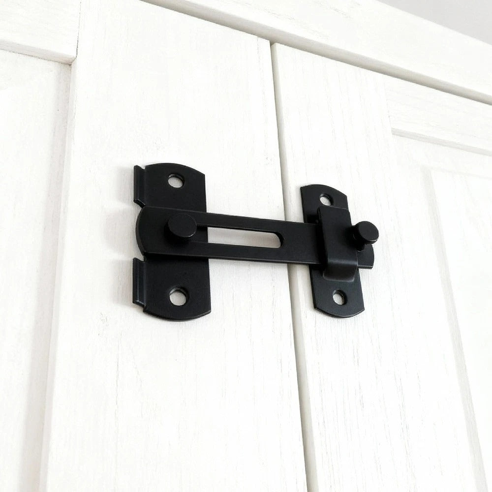 Stainless Steel Sliding Barn Door Lock – 180° Flip Latch & Bolt