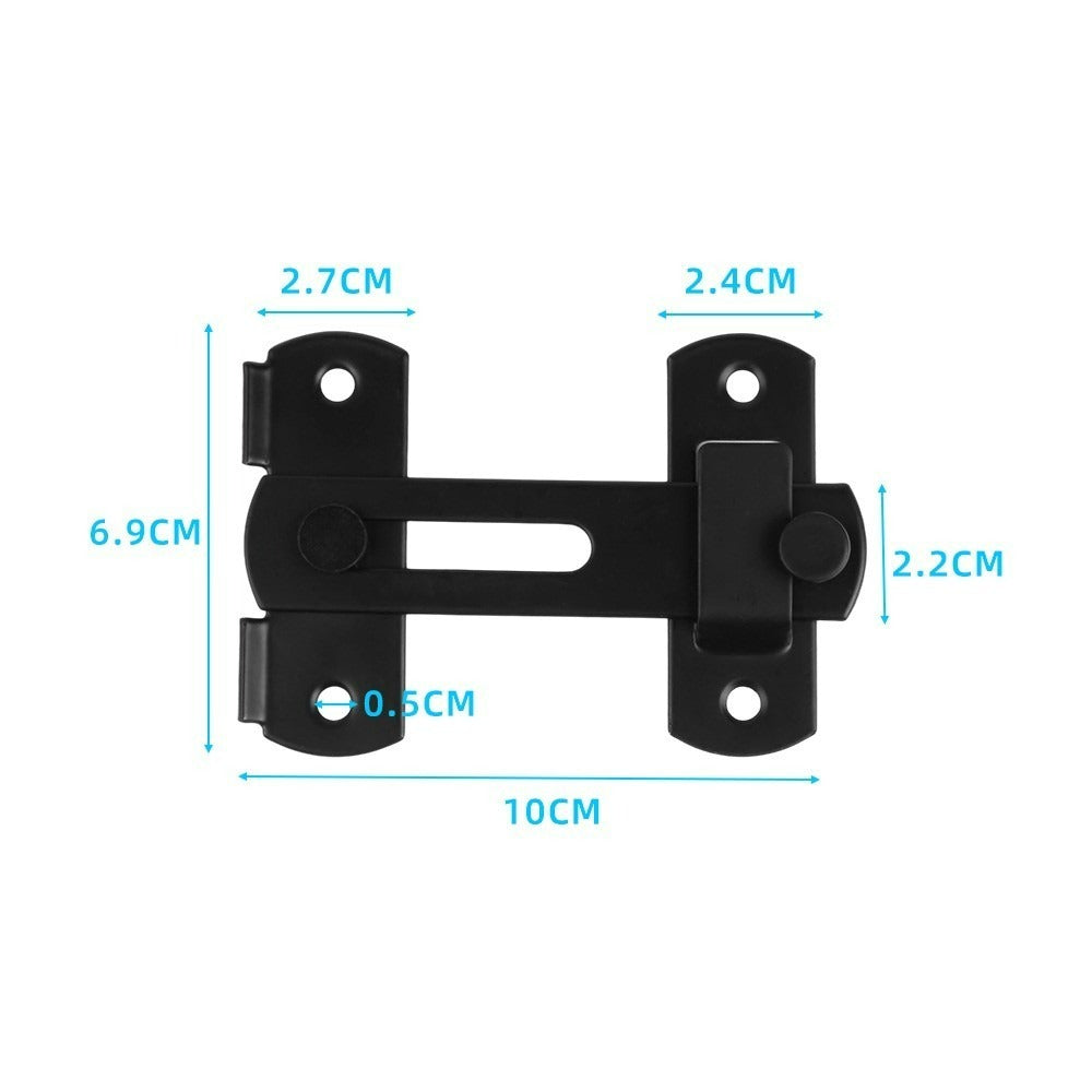 Stainless Steel Sliding Barn Door Lock – 180° Flip Latch & Bolt