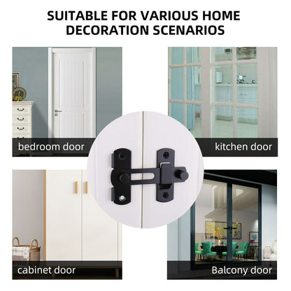 Stainless Steel Sliding Barn Door Lock – 180° Flip Latch & Bolt