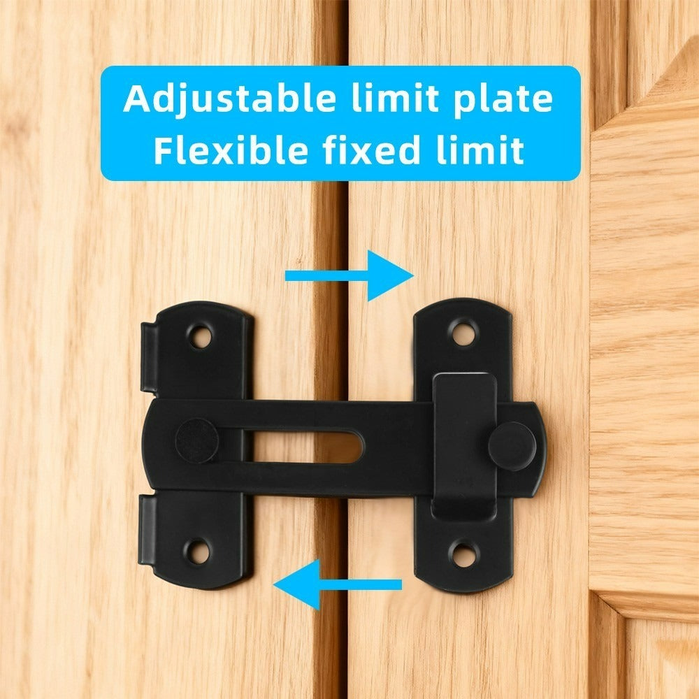 Stainless Steel Sliding Barn Door Lock – 180° Flip Latch & Bolt