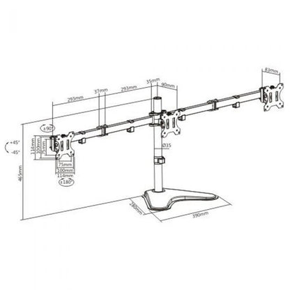 Adjustable Monitor Desk Mount Arm – Single, Dual, Triple & Quad VESA 13–32"