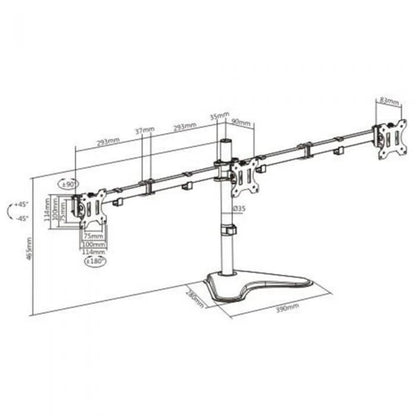 Adjustable Monitor Desk Mount Arm – Single, Dual, Triple & Quad VESA 13–32"