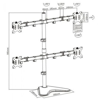 Adjustable Monitor Desk Mount Arm – Single, Dual, Triple & Quad VESA 13–32"