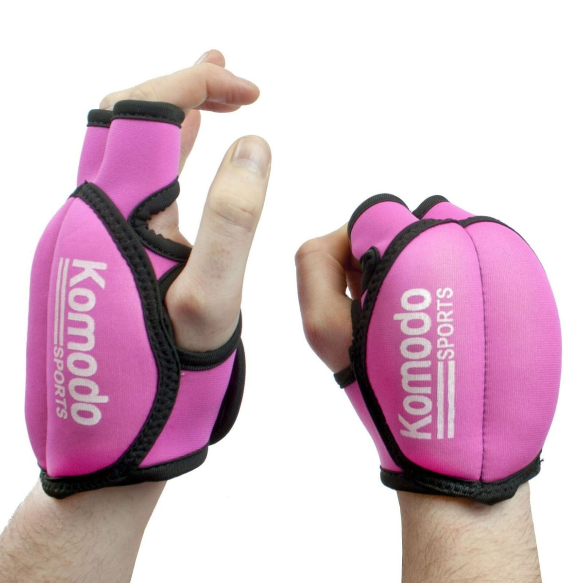 Gym Gloves & Ankle Weights Neoprene Weighted Straps Pink or Black 1-3kg