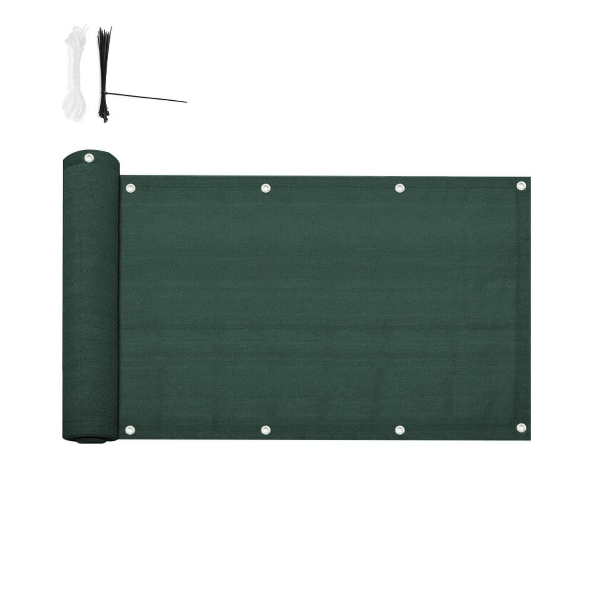 4.8m x 0.9m Balcony Privacy Screen HDPE Garden Fence Shade Windbreak