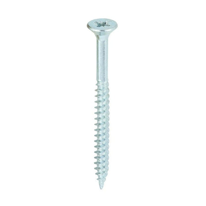 Zinc Wood Screws Pozi Countersunk Twin Thread Hardened Steel | Box of 200