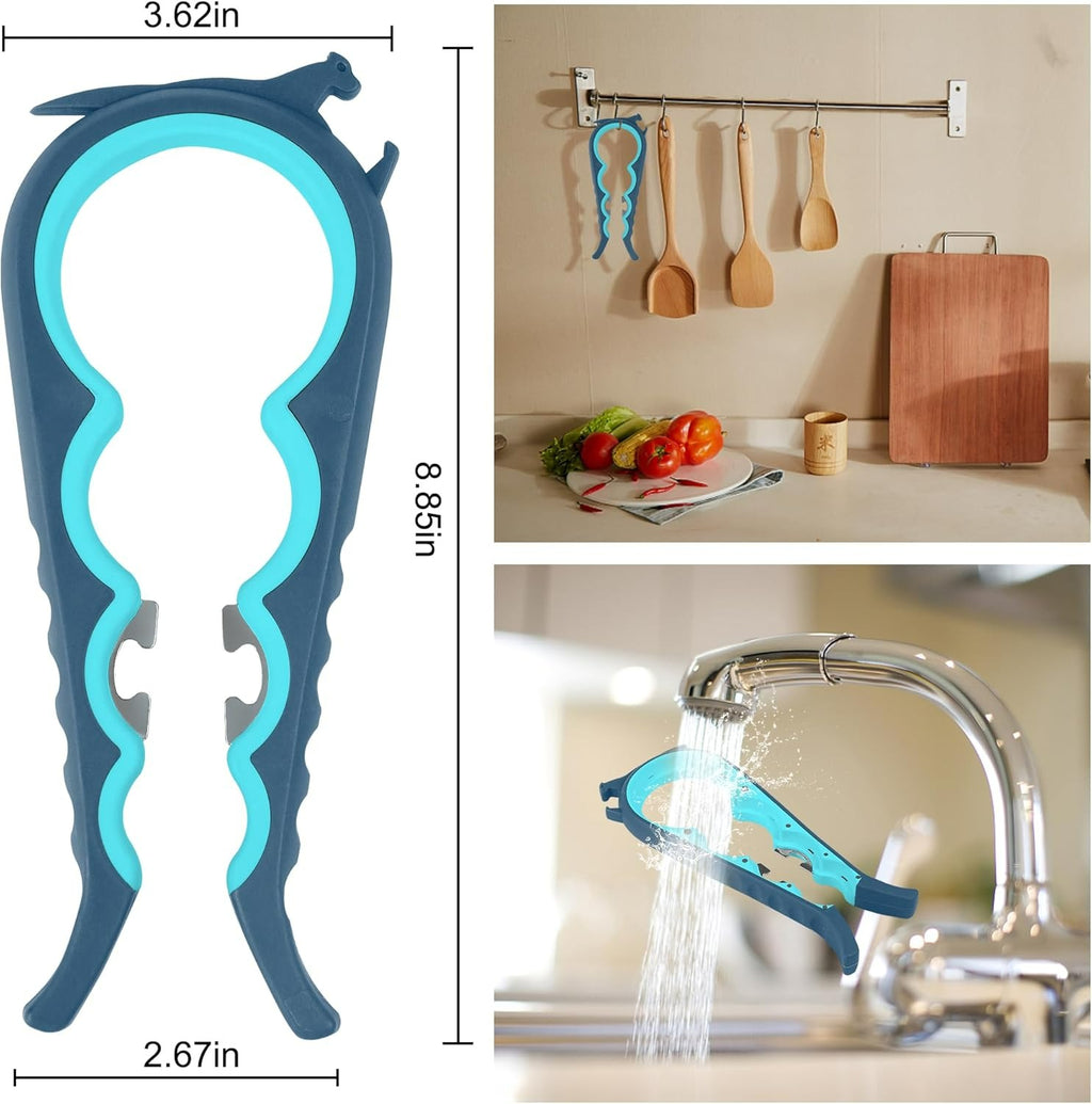 Multi-Function Jar & Bottle Opener – Easy Grip Aid for Arthritis & Limited Strength