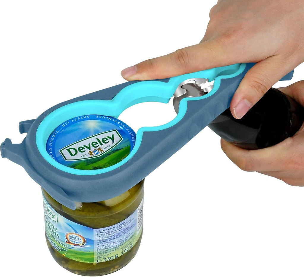 Multi-Function Jar & Bottle Opener – Easy Grip Aid for Arthritis & Limited Strength
