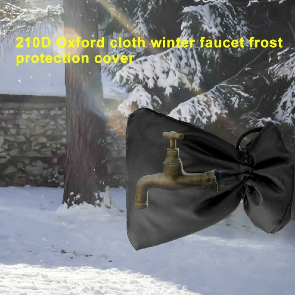 Outdoor Tap Covers Frost Protection Drawstring Hook & Loop Hi-Viz Options