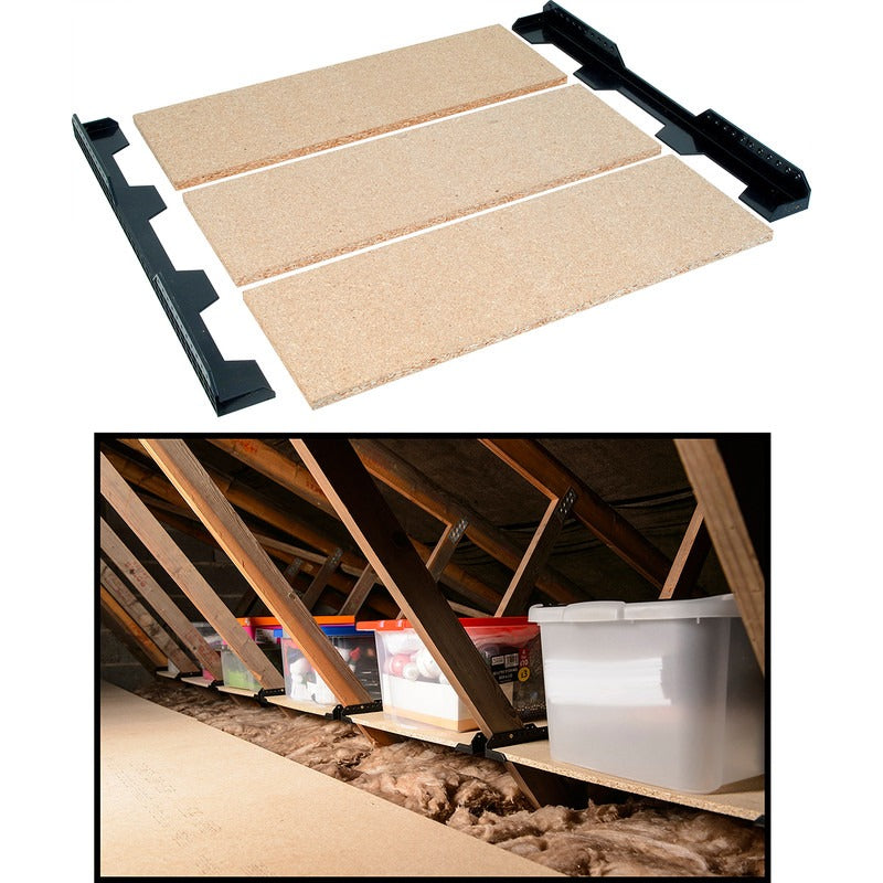 Loft Rafter Storage Shelf Kit – Insulation Safe, 12kg Capacity
