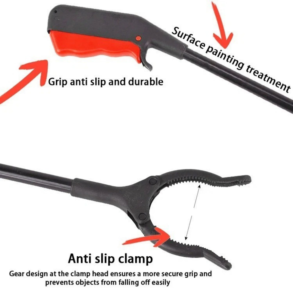 32" Lightweight Reacher Grabber Tool Litter Picker Mobility Aid Stick