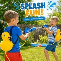 Kids Duck Backpack Water Blaster – Pump Action Outdoor Summer Toy