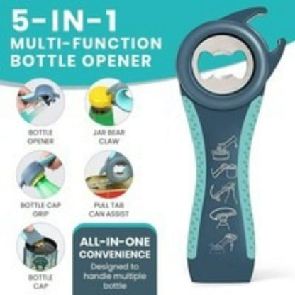 Multi-Function Jar & Bottle Opener – Arthritis & Grip Aid Kitchen Tool