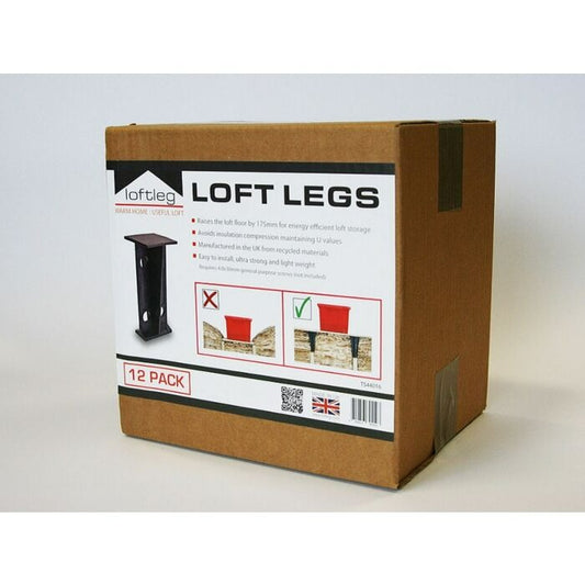 Adjustable Loft Board Support Legs, 175mm – Pack of 12