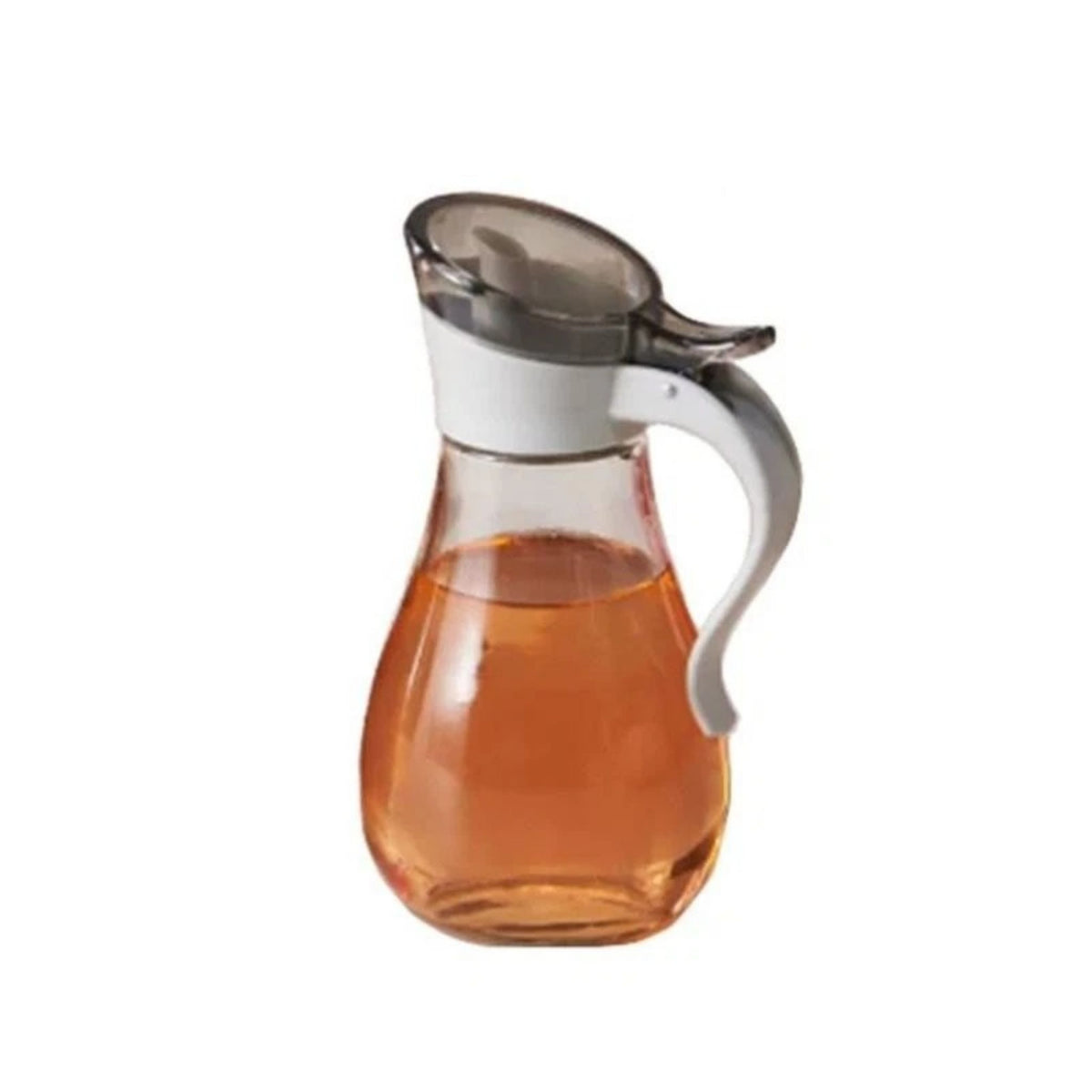 Glass Oil Vinegar Cruet Dispenser Clear Bottle Flip Top Pour Spout