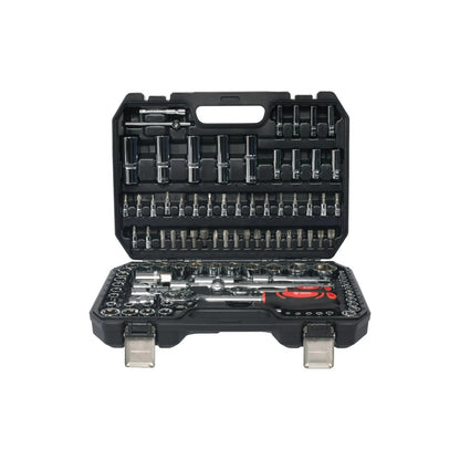 108pc Cordless Drill & Socket Set – 18V Li-Ion, Ratchet Wrench & Mechanics Tool Kit