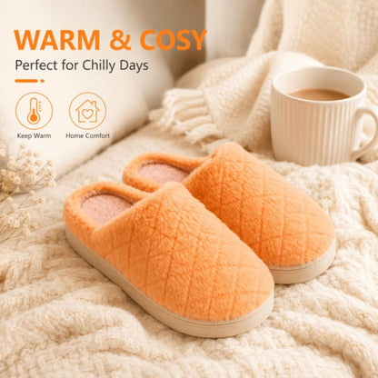 Women's Fluffy Slippers Warm Cosy Soft Indoor Slip-On House Shoes UK 3–7