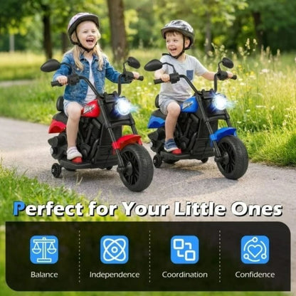 6V Kids Electric Motorbike Ride On Toy Motorcycle Training Wheels Kits