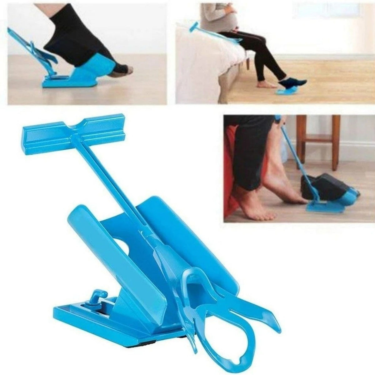 Sock Slider Aid Kit Easy On Off Helper No Bending Shoe Horn Dressing Aid