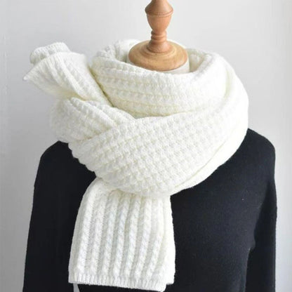 Winter Wool Scarf for Women Solid Colour Warm Soft Cosy Neck Wrap Gift