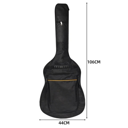 Waterproof Guitar Gig Bag Case 106cm Oxford Backpack Black Pocket Zips