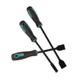 3 Piece Cleaning Blade Chisel Set Soft Grip Black Green 31.3cm 26.5cm 22.2cm