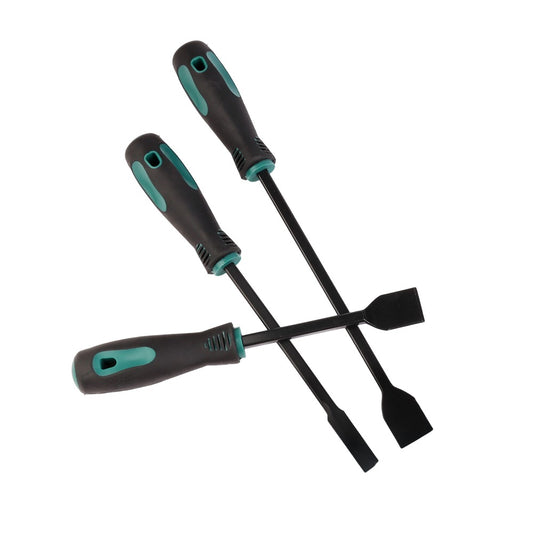 3 Piece Cleaning Blade Chisel Set – Soft Grip Handles, 3 Sizes Set